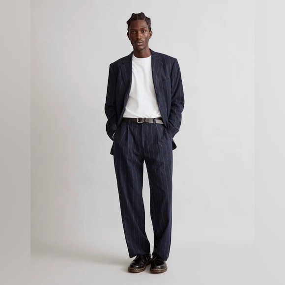 madewell The Roebling Pleated Trousers in Italian Fabric